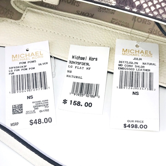 3PCS Michael Kors Python Convertible Bag Wallet - Picture 8 of 8